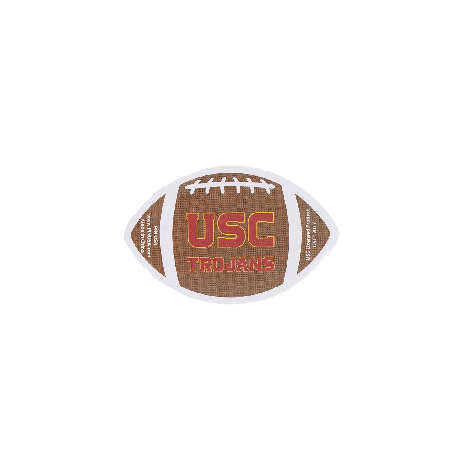 USC YELLOW COMPRESSED TOWEL W/ BROWN FOOTBALL BY PIN USA image01